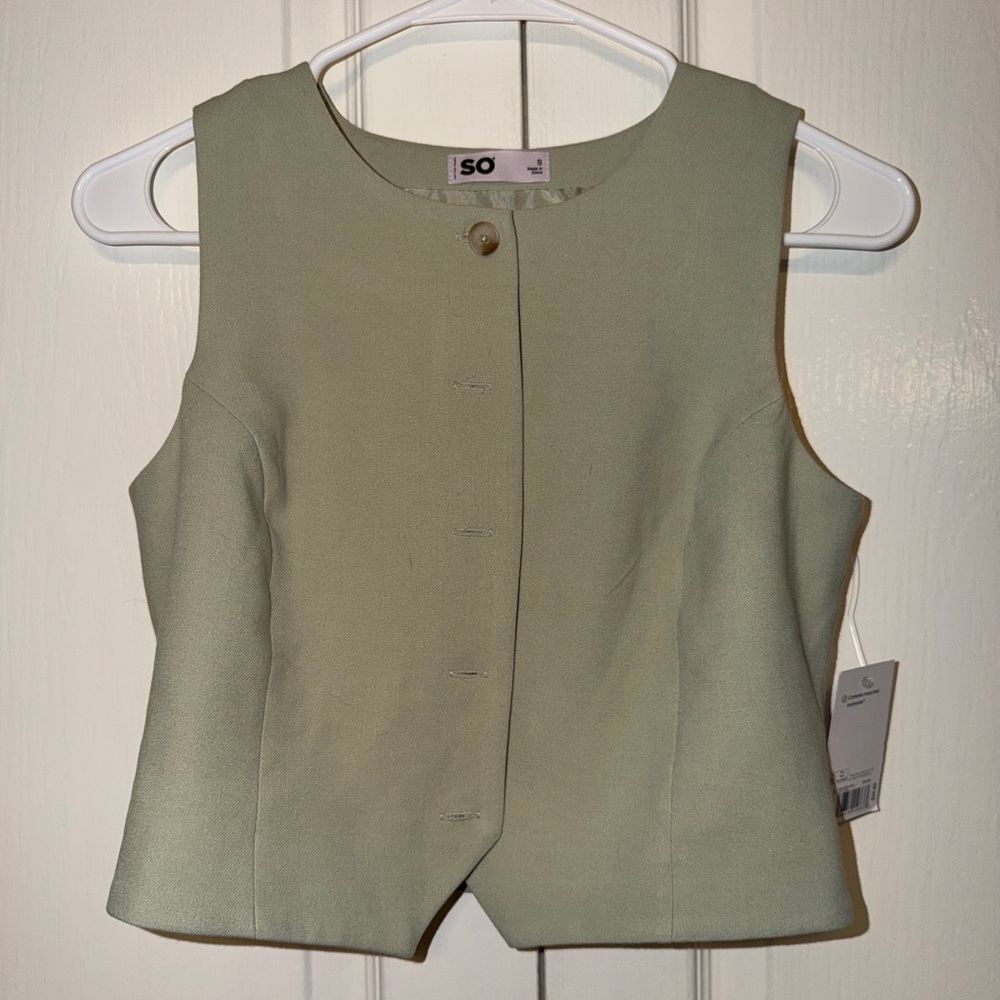 SO Light Green Sleeveless Top